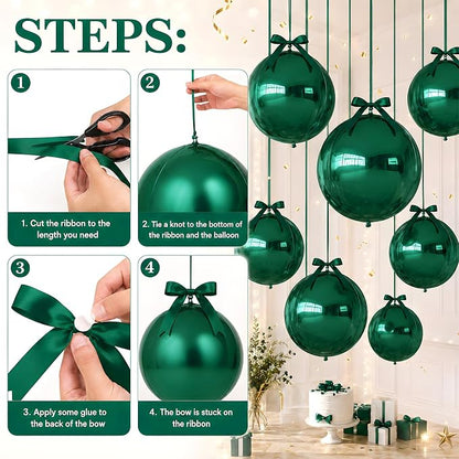 Dark Green Round Foil Balloons - Image 8