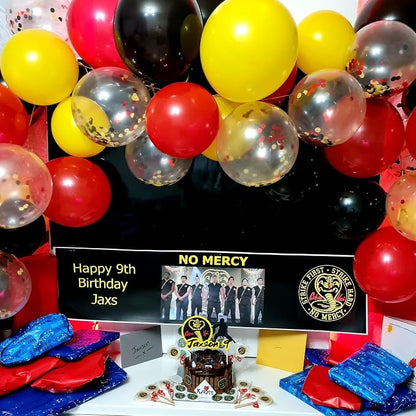 12Inch Red Yellow Black Balloons, Color Helium Party Balloon Yellow Red Black - Image 6