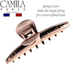 Camila Paris CP2597 French Hair Clip for Women, Narrow, Strong Hold Grip Double Teeth Girls Hair Claw Clips Jaw, Fashion Durable Styling Hair Accessories for Women, Made in France