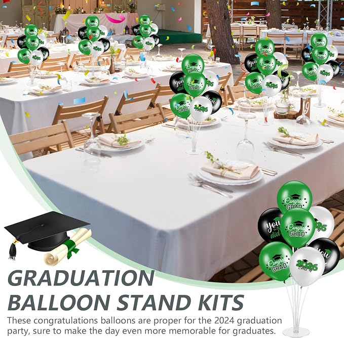 4 Set Graduation Party Balloon Stand Kits - Image 4