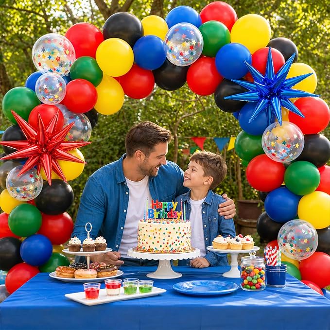 Red Blue Green Black Balloons - Image 7