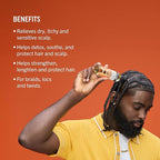 Aunt Jackie's Braid + Twist Collection Scratch Free Zone & Scent-Sational – With Witch Hazel, Biotin, and Honey – 4 fl oz (2 Products)