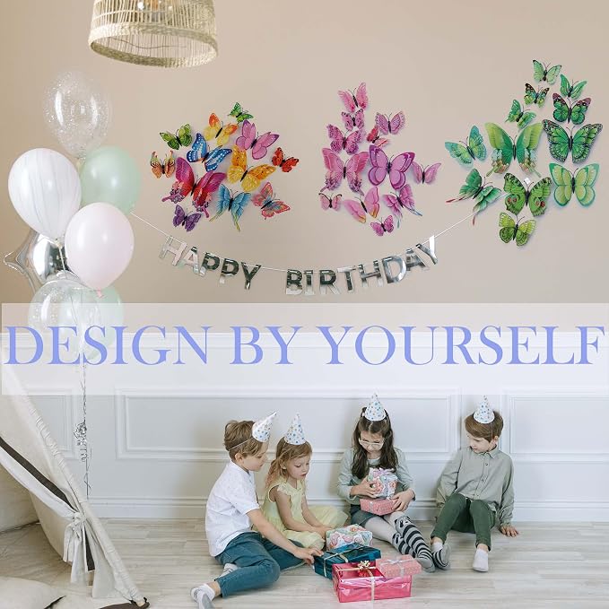 OPSEAM 3D Butterfly Wall Decor Butterfly Decorations Stickers - Image 3
