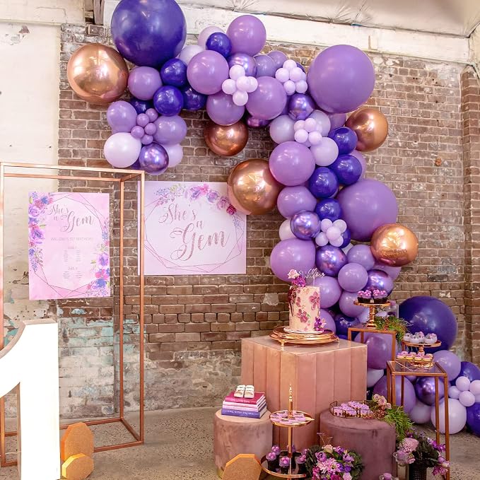 PartyWoo Lavender Balloons 50pcs Light Purple Latex Helium Balloons 12 Inch | - Image 7