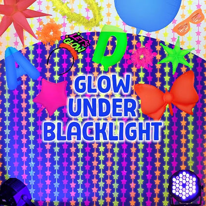 Mega-L Glow in The Dark Party Supplies, 40 Inch Yellow Number 8 Balloon | Glow - Image 3