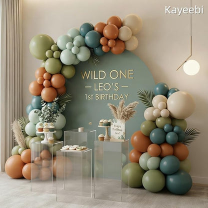 Sage Green Brown Balloons 12inch Light Olive Green Tan Brown Beige White Sand - Image 5
