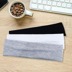 3PCS Headbands for Women Non Slip Elastic Sweat Hairbands Fashion Sports Hair Bands Soft Cloth Fabric Stretchy Headband for Workout Yoga Running