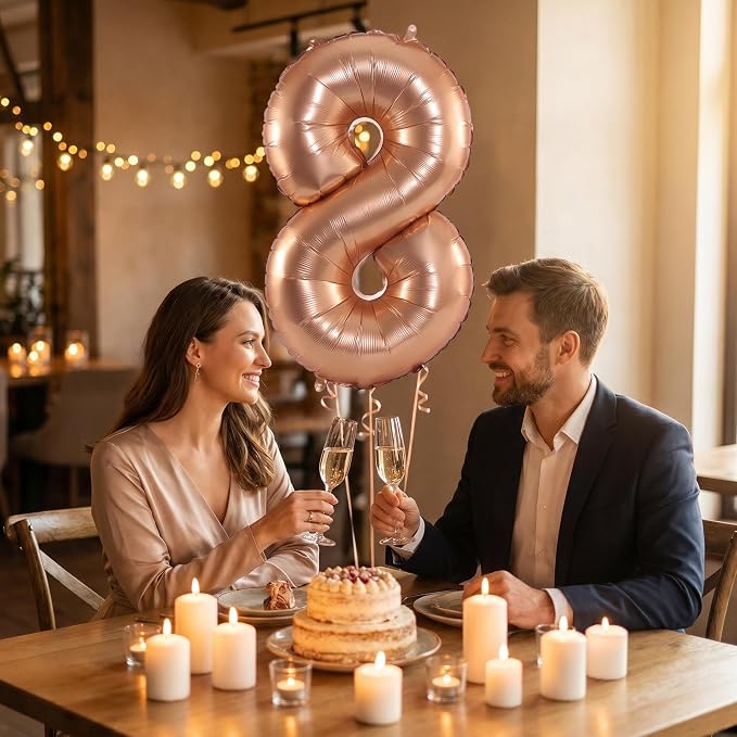 YPSelected 32 Inch Large Foil Helium Number Balloon Birthday Wedding Party 0-9 - Image 3