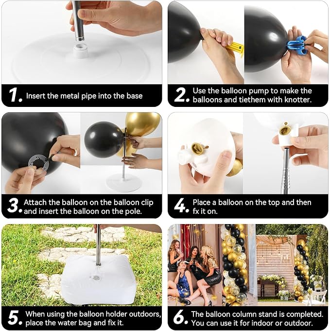 2 Sets Balloon Column Stand Kit - Image 5