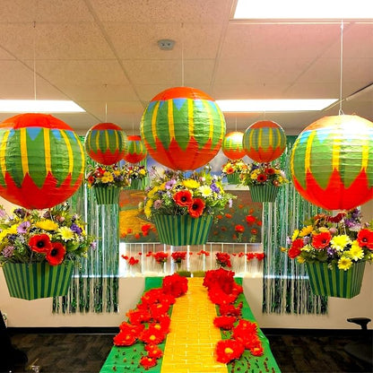Leinuosen 6 Set Wizard Party Hot Air Balloon Centerpieces, Tape and String by Leinuosen