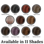 Hair Root Touch Up Powder - Dark Auburn - 11 True-to-Nature Root Concealer Shades - Long-lasting, Zero Fragrance, Talc or Parabens - With Brush