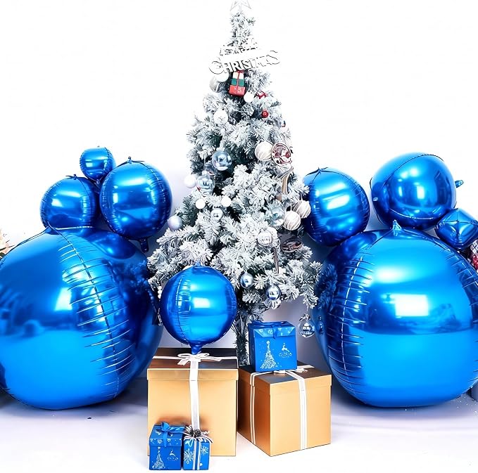 50 Inch Giant Dark Blue Round Foil Balloons - Image 6