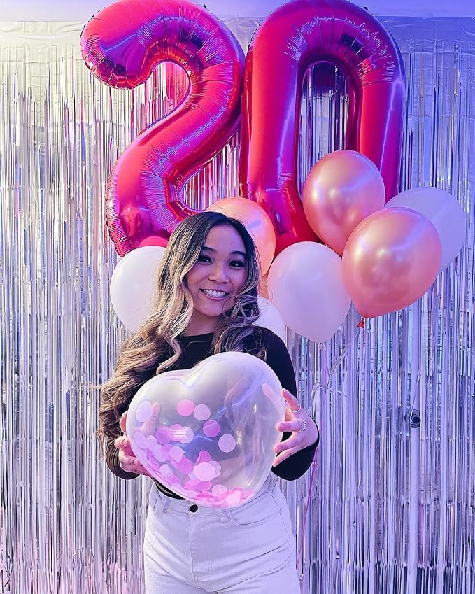 Hot Pink Number 2 Balloon 40 Inch, 2nd Birthday Decorations Men Women | Foil - Image 4