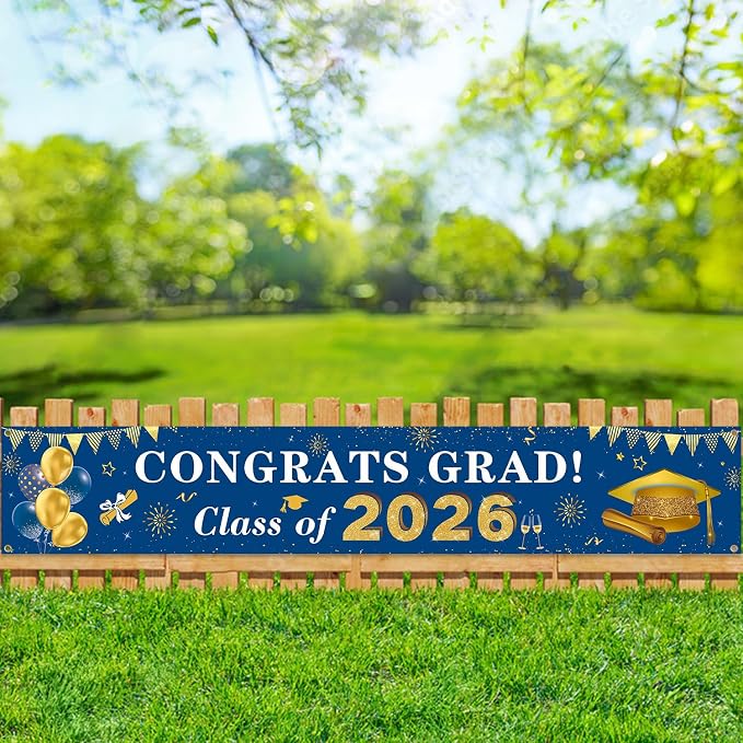 2026 Graduation Decorations Congrats Grad Class of 2026 Banner - Image 6