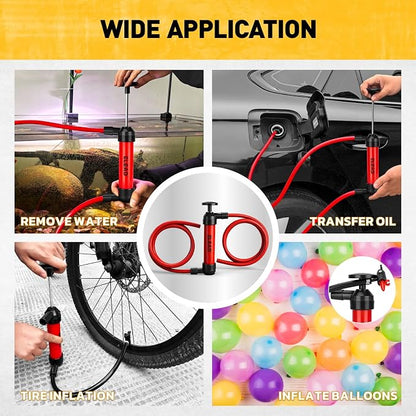 Fluid Transfer Siphon Pump for Gasoline, Fuel Oil Siphon Pumps, Balloon Adapter - Image 8