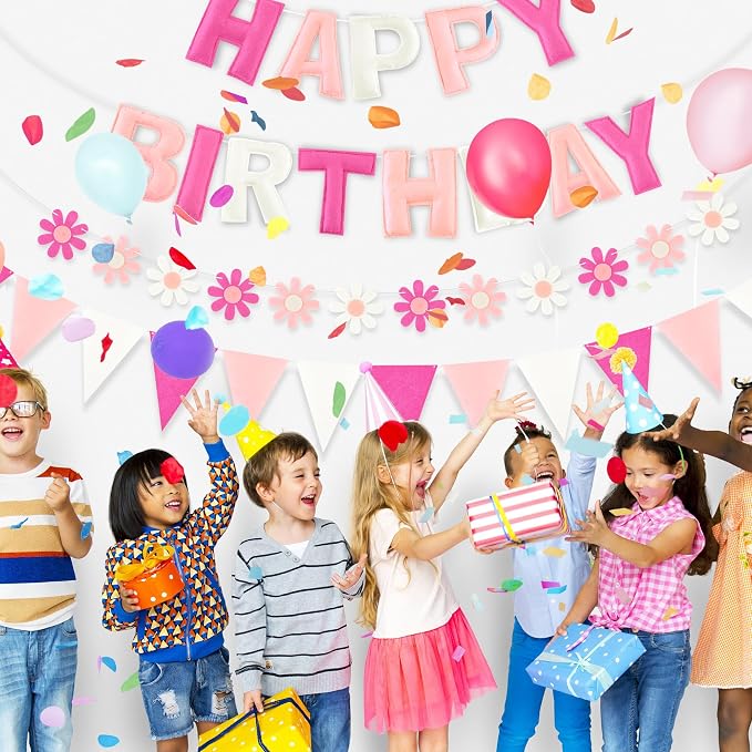 CANREVEL 3 PCS Pre-Strung 3D Happy Birthday Banner Decorations, Happy Birthday - Image 6