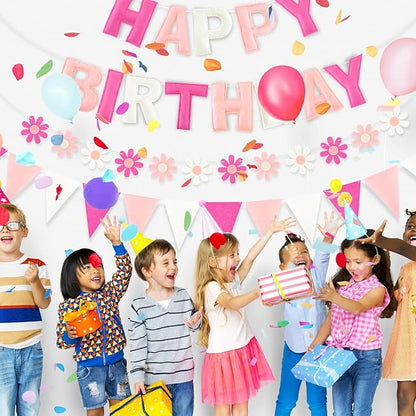 CANREVEL 3 PCS Pre-Strung 3D Happy Birthday Banner Decorations, Happy Birthday - Image 6