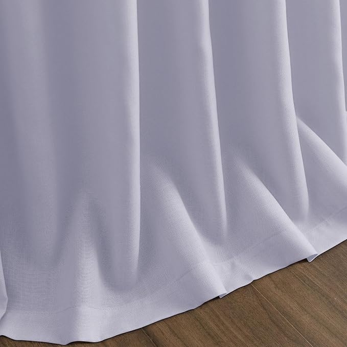 Lavender Purple Linen Curtains 102 Inches Long - Image 9