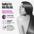 Bekind Apex 2-in-1 Hair Straightener Flat Iron | 1“ 460°F Straightener & Curler for All Hairstyles | UltraSmooth Tech | 15s Fast Heating & Temp Memory | Gift Set for Girls Women (Violet Bloom)