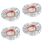 10pcs Aluminum Foil Hair Dye Processing Caps, Silver Hair Conditioning Caps for Deep Treatment, Constant Temperature Heat Retention Caps with Elastic Band, Reusable Hair Coloring C