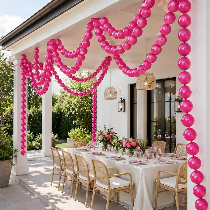 Hot Pink Linking Balloons - Image 5