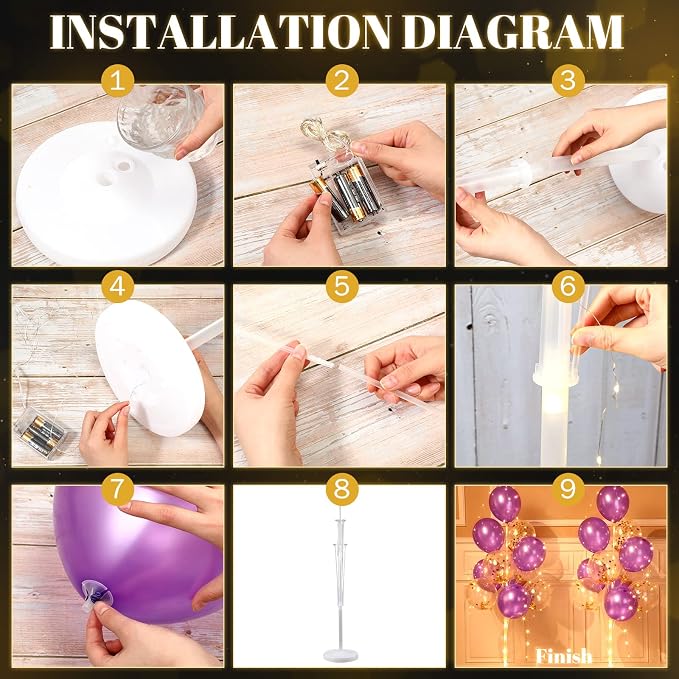2 Set Floor Balloon Column Stand Kit - Image 2