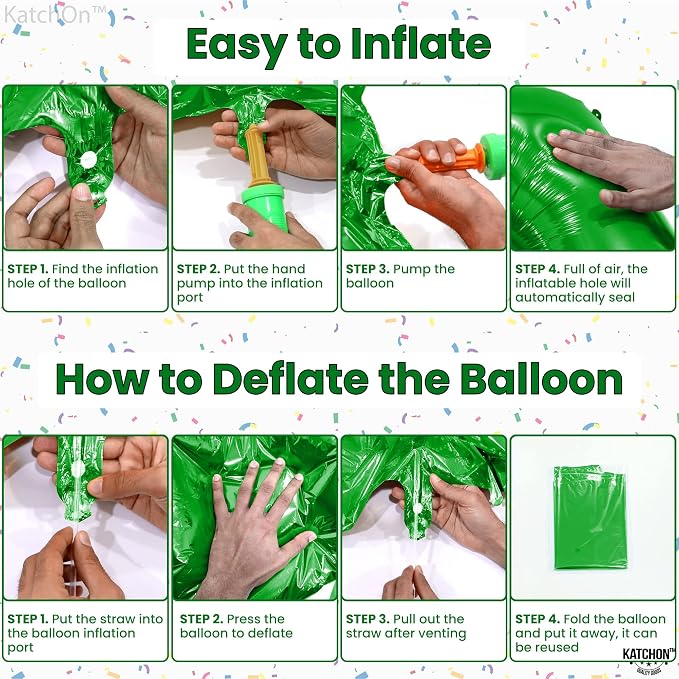 KatchOn Foil Green Number 5 Balloon - Image 3