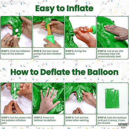 KatchOn Dark Green 10 Balloon Number 40 Inch, 10th Birthday Decorations | Dark - Image 5