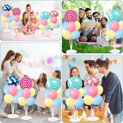4 Sets Pastel Sweet Candy Theme Party Balloons Stand Kit - Image 7