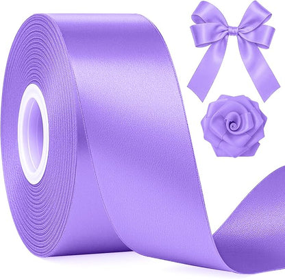 1 1/2In 30Yards Violet Ribbon for Gift Wrapping Birthday Graduate DIY Craft | by Fullive