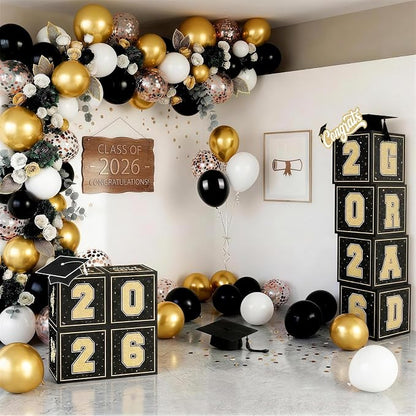 Black Gold Graduation Decorations 2026 - Image 9