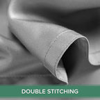 King Pillowcases by Pure Bamboo, Genuine 100% Organic Viscose Derived from Bamboo, Luxuriously Soft & Cooling, Double Stitching, Envelope Closure (2 King Pillowcases, Stone Grey)