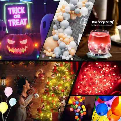 200pcs Red LED Balloon Lights, Mini Led Lights Small Round LED Ball Lamp - Image 6