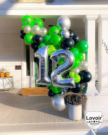 Silver 11 Number Balloons, 40 Inch Giant Number 11 Balloons Foil Mylar Helium - Image 4