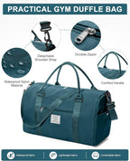 Gym Bag Womens,Travel Duffel Carry on Bag Sport Tote Bag Weekend Overnight Bag