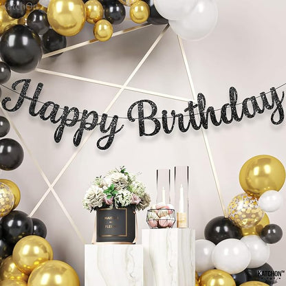 KatchOn Glitter Cursive Happy Birthday Banner- 10 Ft, Birthday Decorations | - Image 8
