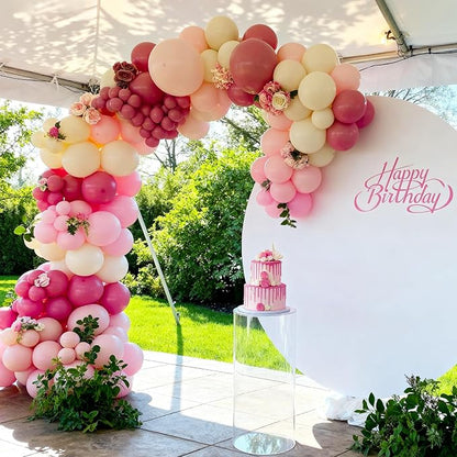50pcs Pastel Pink Balloons, 12 Inch Light Pink Latex Balloons | - Image 3
