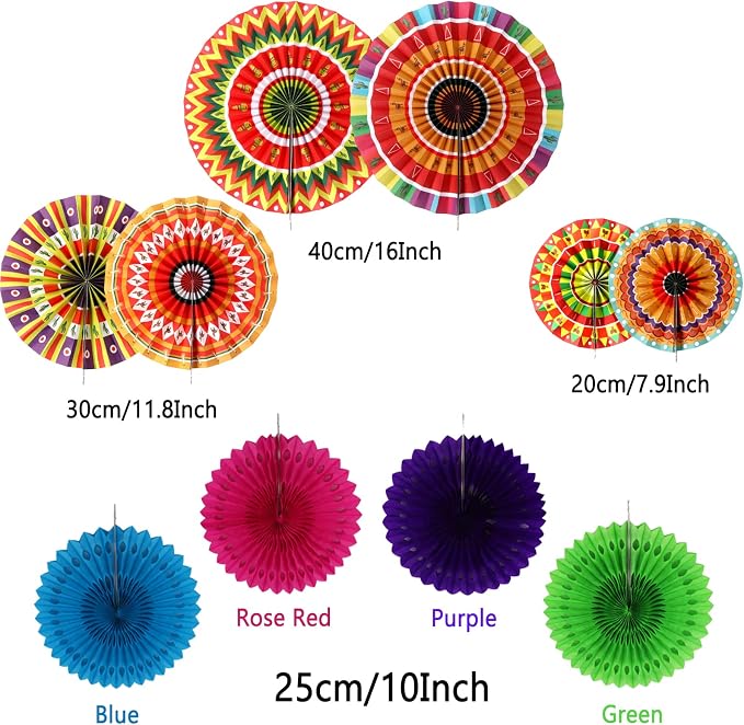 Mexican Party Decorations, Pom Poms Flowers - Image 4
