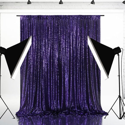 Eternal Beauty Purple 3mm Sequin Backdrop 7x7 Ft - Image 6
