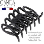 Camila Paris CP3522 French Small Hair Clips for Women Thick Hair for Long Curly Wavy Hair, Girls Hair Claw Clip, Durable Styling Big Claw Clip for Thick Hair, Strong Hold No Slip Grip, Made in France