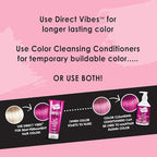 Color Lux Direct Vibes Semi-Permanent Hair Color, Magenta, Vibrant & Long-Lasting Shade, Ammonia-Free, Vegan, Sulfate-Free, Paraben-Free, 8 fl oz