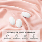 INFIIXSO Mulberry Silk Pillowcase for Hair and Skin, Silk Pillow Cases Queen Size with Hidden Zipper 20x30 Inches, Extraordinary Smooth and Soft Cooling Pillow Cases for Hot Sleepers(Coral, 1 Pack)