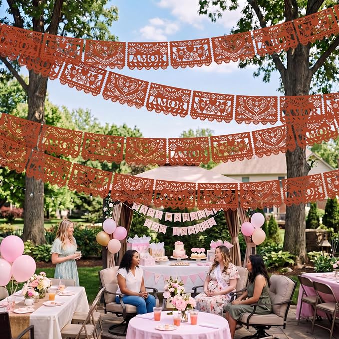 TaoBary 6 Pcs Papel Picado Mexican Wedding Cielito Lindo Party Decor 118 Feet - Image 6