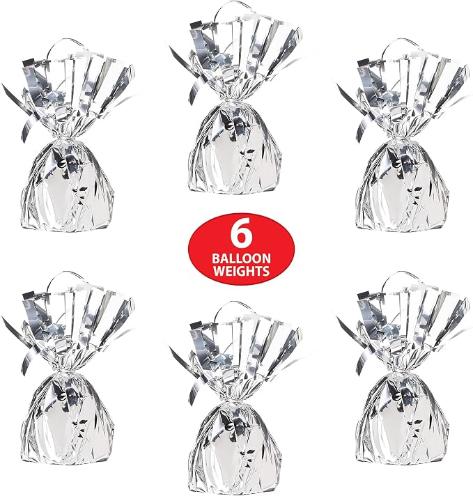 Beistle Metallic Wrapped Balloon Weight – 6 Pack, Party Decoration Accessories - Image 4