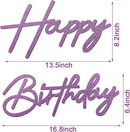 Happy Birthday Sign for Backdrop - Image 2