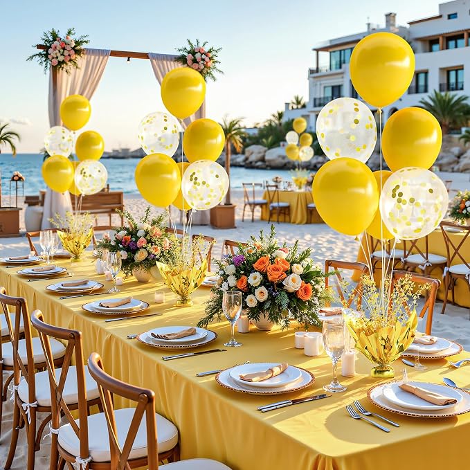 Gold Balloon Table Centerpiece Kit, 4 Sets Gold Balloon Stands - Image 3