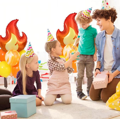 Fire Party Balloon, 2 Sets Fire Balloon Stand Kit on Table Decoration | 2 Fire - Image 6