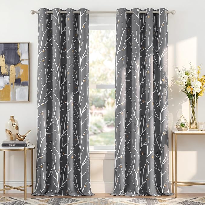 NICETOWN Room Darkening Ceiling to Floor Curtains, Decorative Modern Aesthetic by NICETOWN