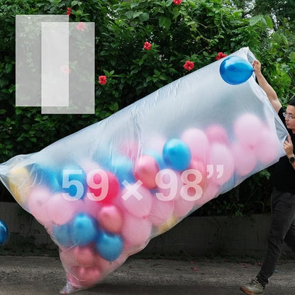 2 Pcs 59" x 98.4" Balloon Bags to Transport balloons by KIKINIKO