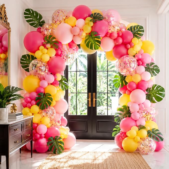 Pink and Yellow Balloon Kit - Image 8